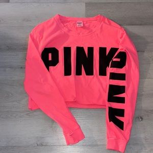 PINK Victoria’s Secret Long Sleeve Crop Top